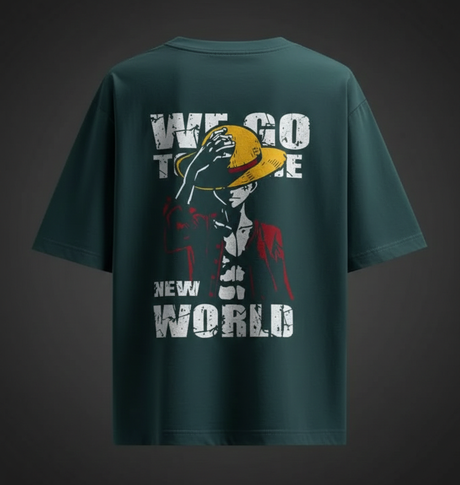 Unisex Oversized onepiece luffy tee