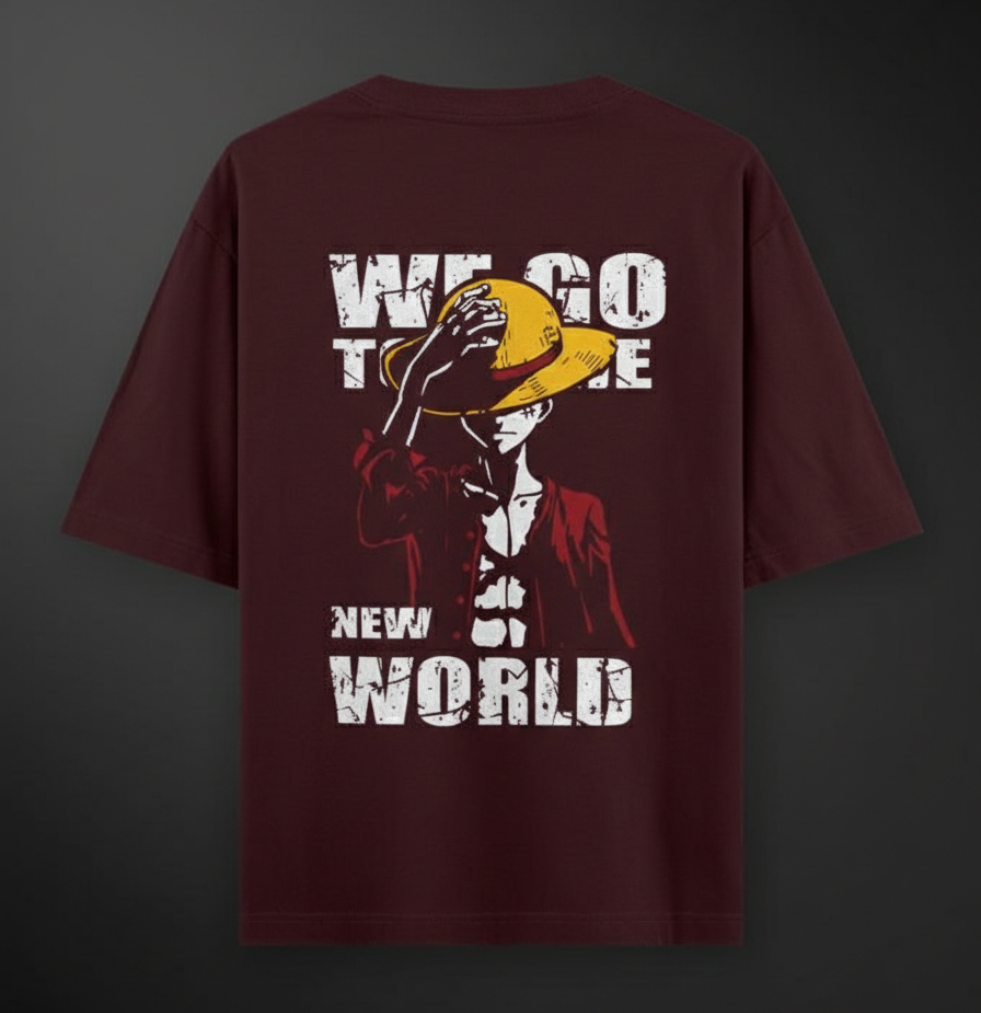 Unisex Oversized onepiece luffy tee