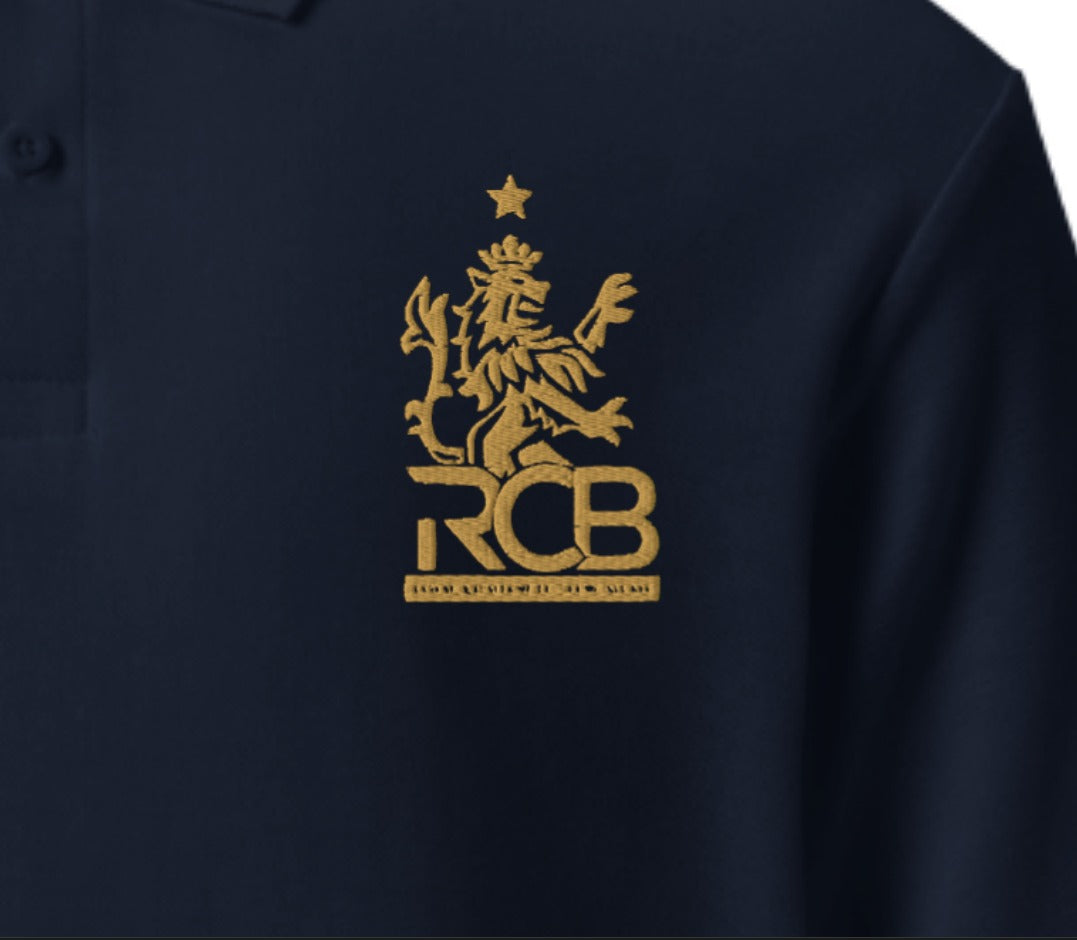 RCB special Embroidery Men's Polo T-shirt